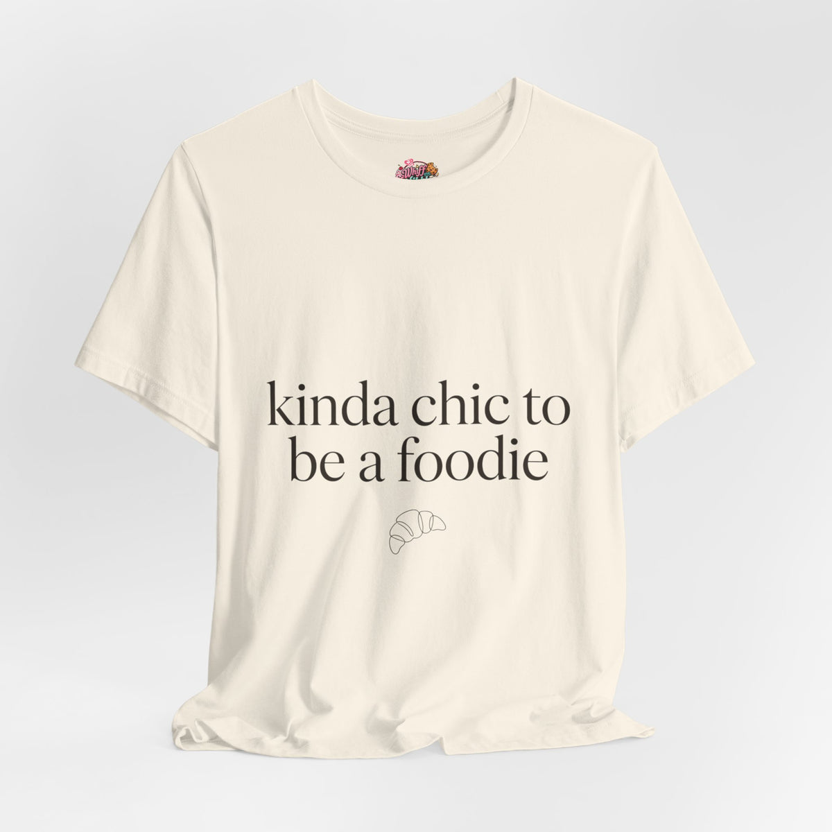 kinda chic to be a foodie Tee | minimalist foodie shirt
