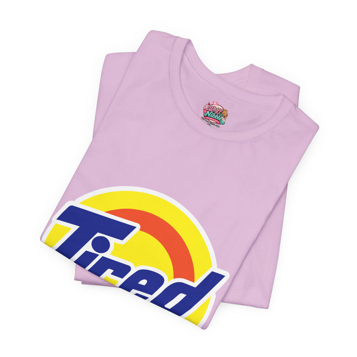 "TIRED"  Funny T-shirt - Nostalgic Laundry Detergent Logo Inspired