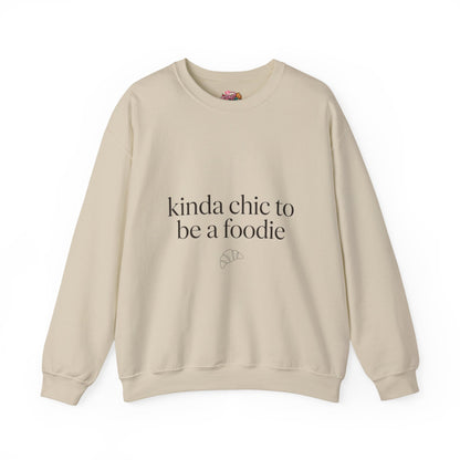 kinda chic to be a foodie Sweatshirt | minimalist foodie style