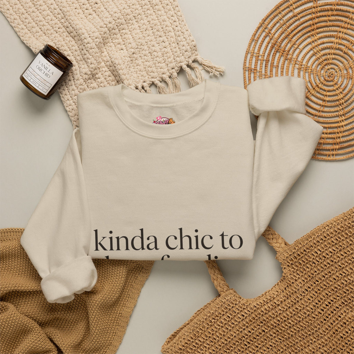 kinda chic to be a foodie Sweatshirt | minimalist foodie style