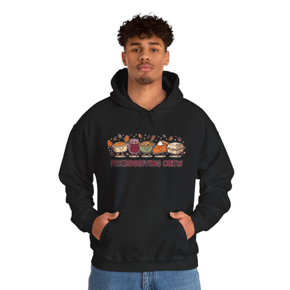 Friendsgiving Crew Hoodie, Thanksgiving Turkey, Fall Foliage, Pumpkin Pie