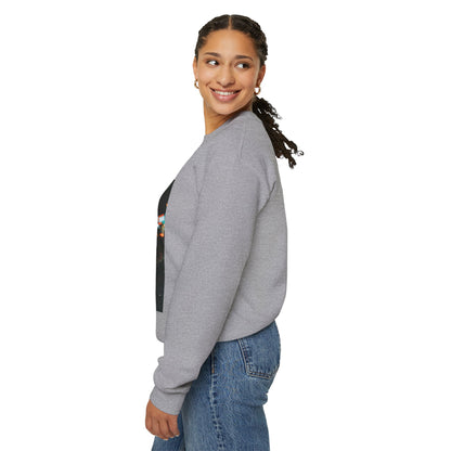 Raccoon Holding Coffee Sweatshirt - Animals & Lattes, Cozy Cafe Pet