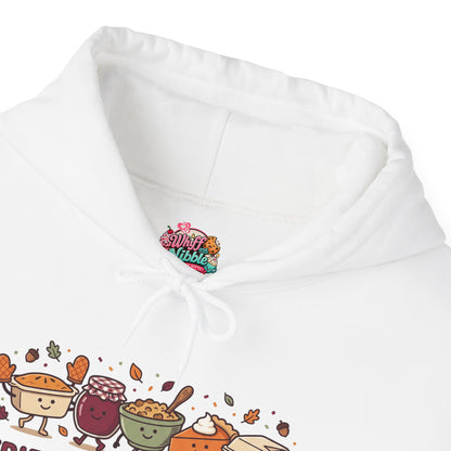 Friendsgiving Crew Hoodie, Thanksgiving Turkey, Fall Foliage, Pumpkin Pie