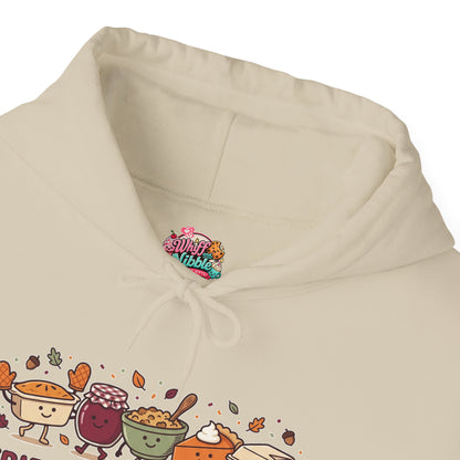 Friendsgiving Crew Hoodie, Thanksgiving Turkey, Fall Foliage, Pumpkin Pie