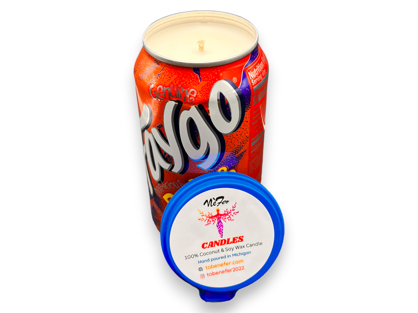 Faygo Rock & Rye Pop Soy Candle