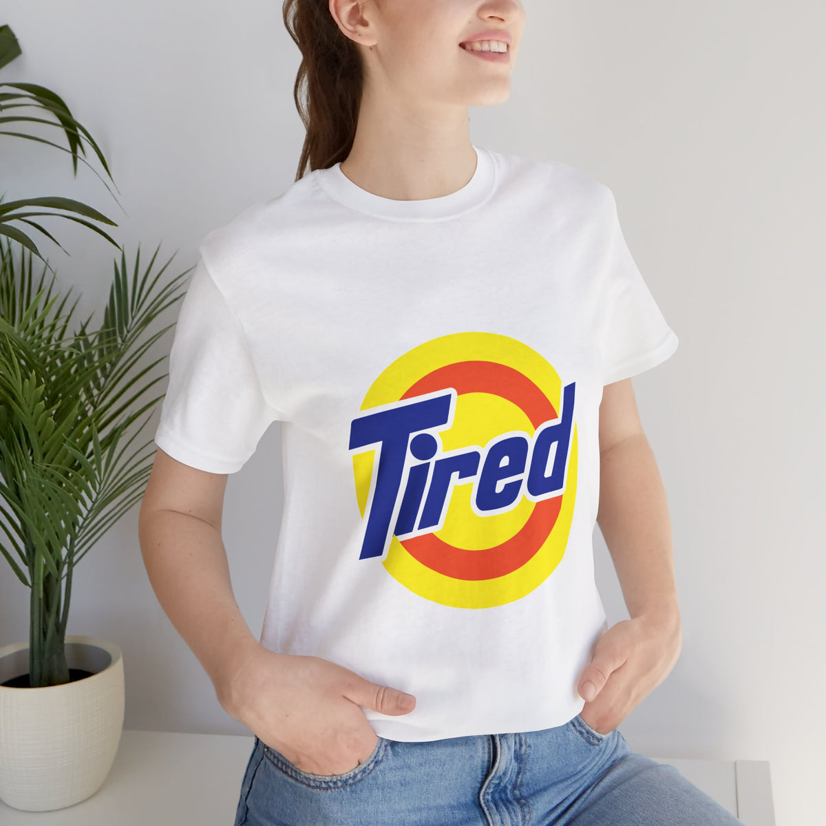 "TIRED"  Funny T-shirt - Nostalgic Laundry Detergent Logo Inspired
