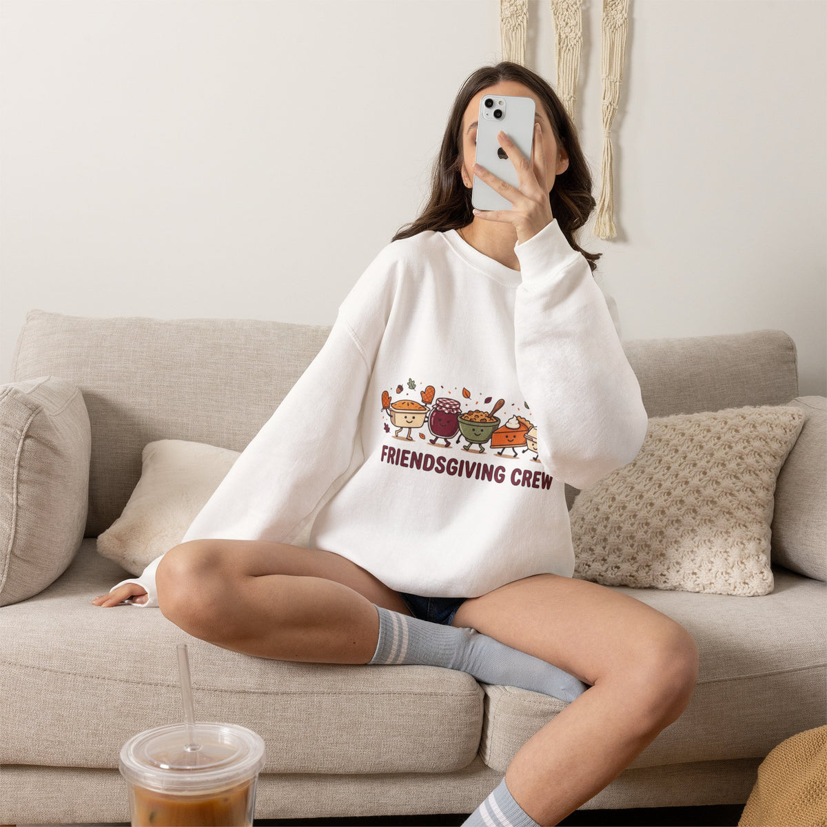 Friendsgiving Crew Crewneck Sweatshirt | Thanksgiving, Fall Harvest