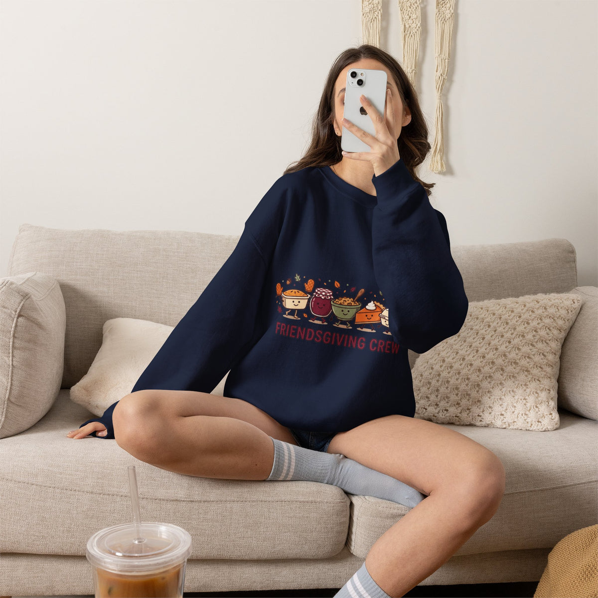 Friendsgiving Crew Crewneck Sweatshirt | Thanksgiving, Fall Harvest