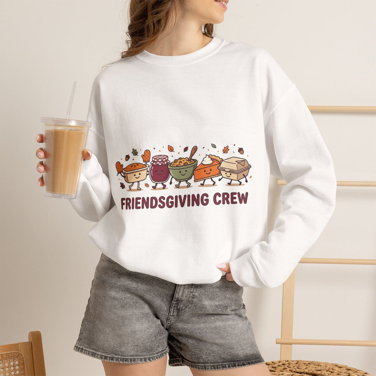 Friendsgiving Crew Crewneck Sweatshirt | Thanksgiving, Fall Harvest