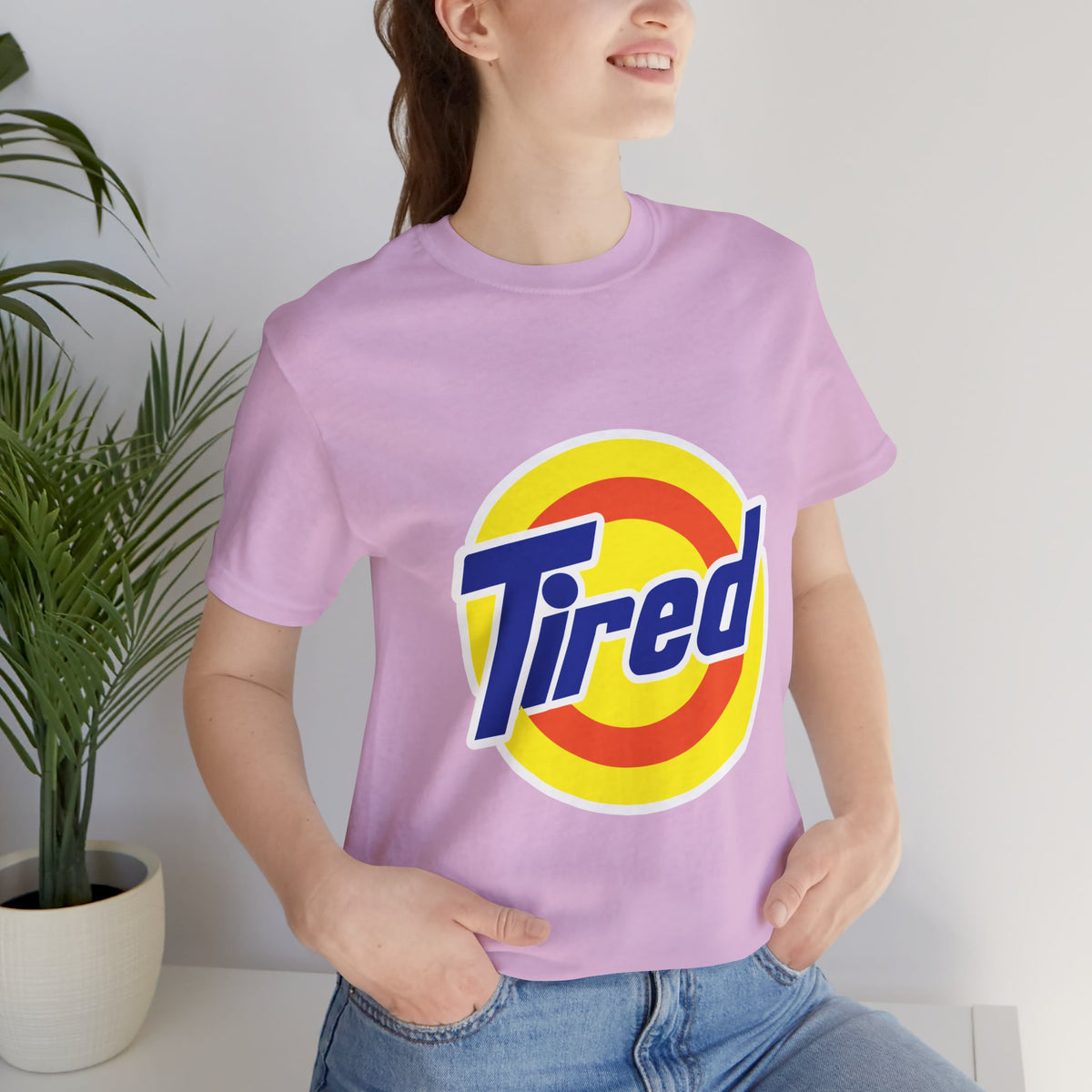 "TIRED"  Funny T-shirt - Nostalgic Laundry Detergent Logo Inspired