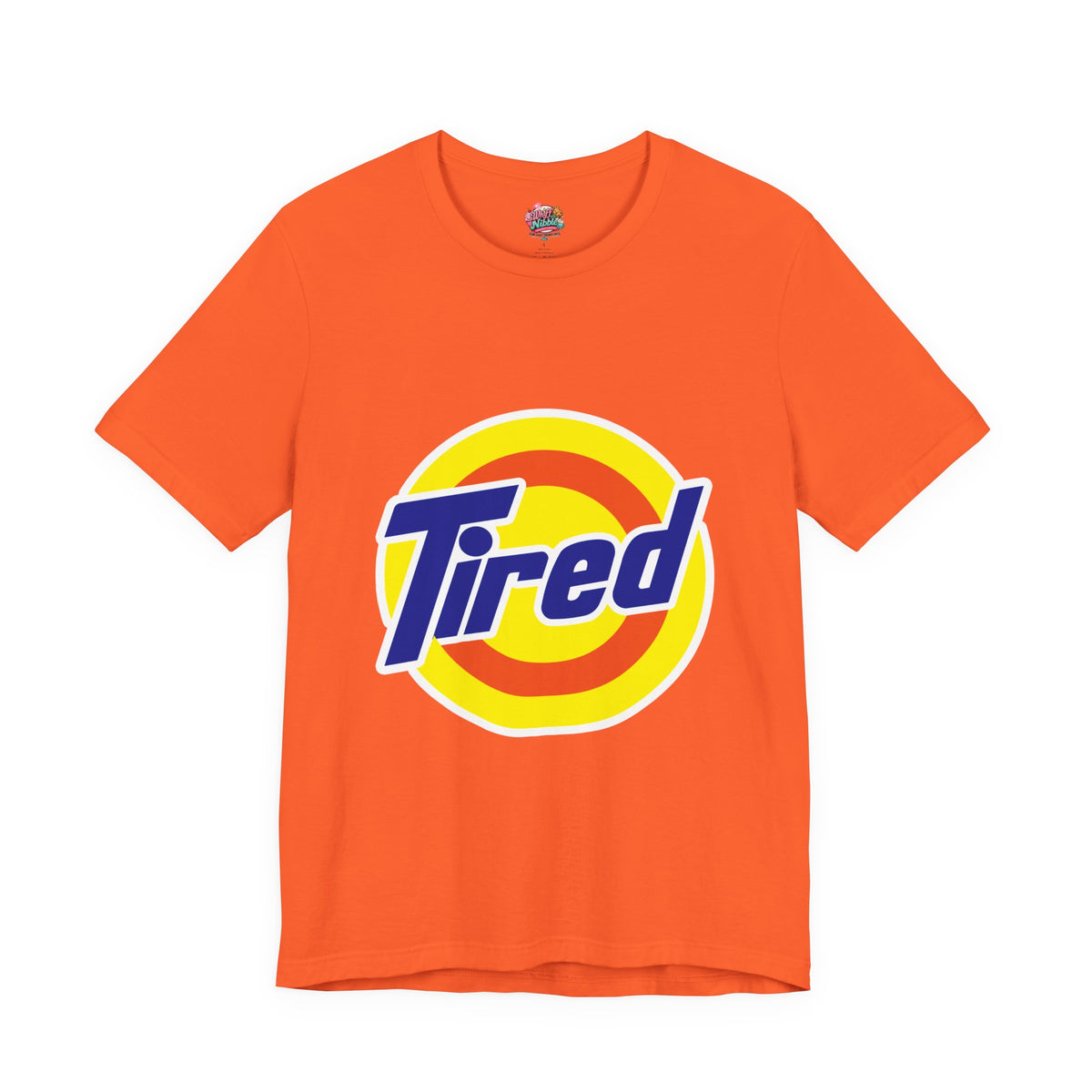 "TIRED"  Funny T-shirt - Nostalgic Laundry Detergent Logo Inspired