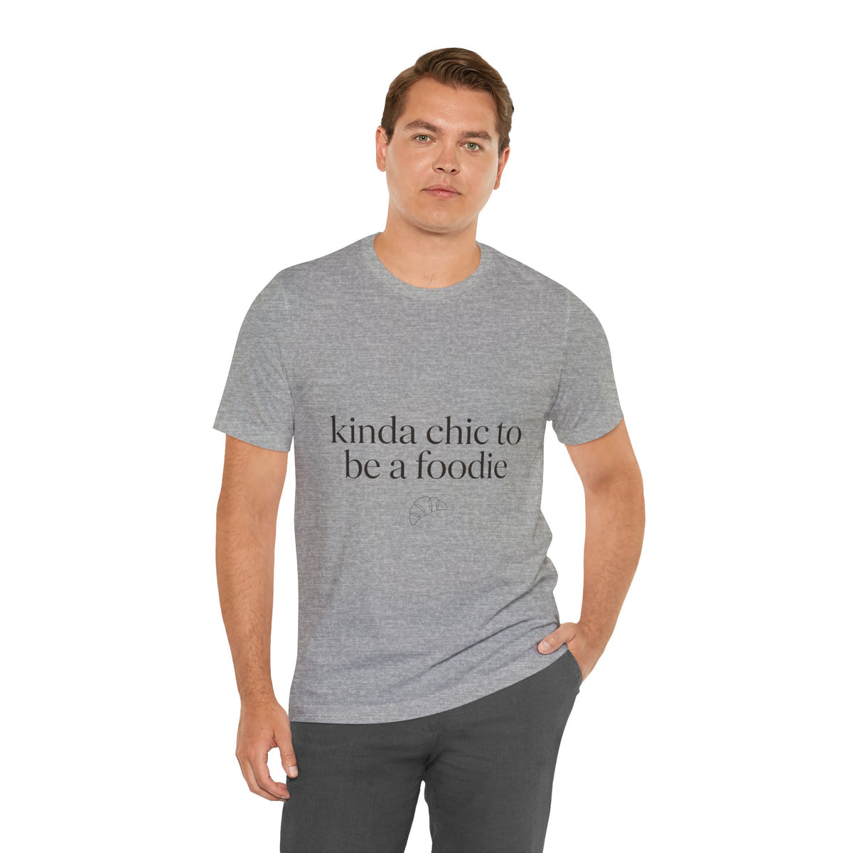 kinda chic to be a foodie Tee | minimalist foodie shirt