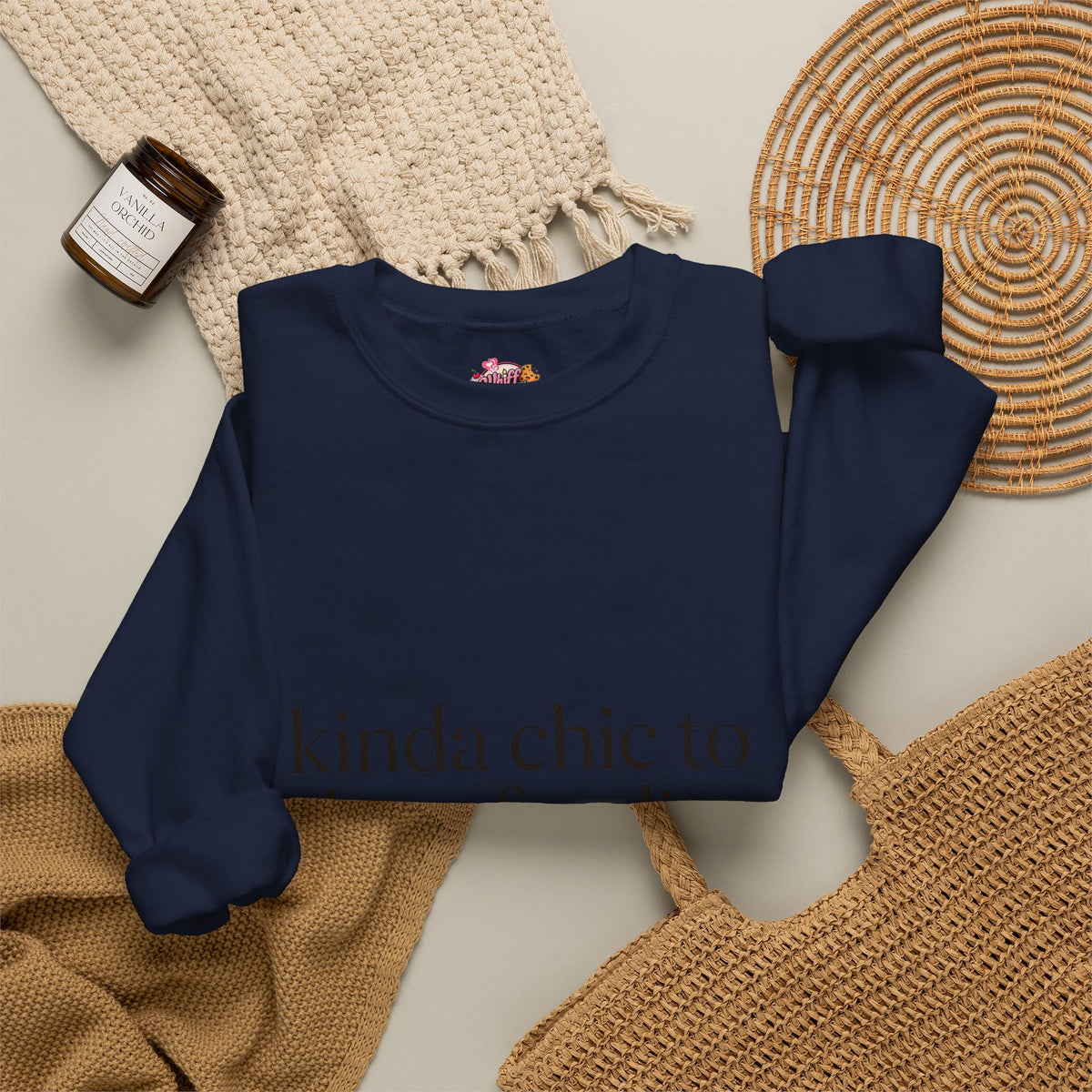 kinda chic to be a foodie Sweatshirt | minimalist foodie style