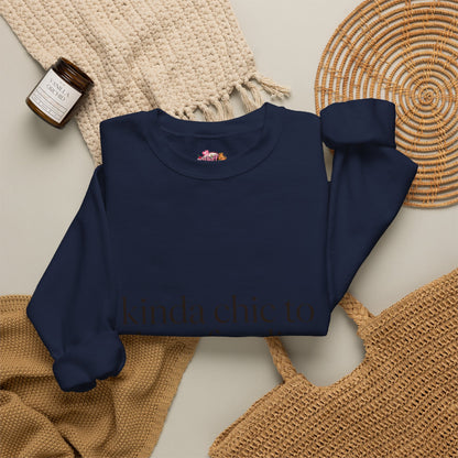 kinda chic to be a foodie Sweatshirt | minimalist foodie style