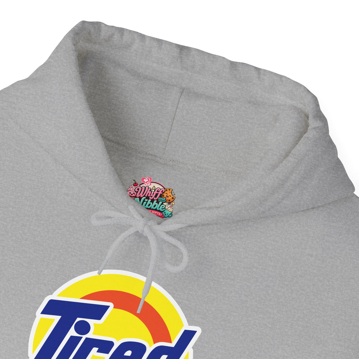 Tired Logo Hoodie – Funny Everyday Statement Hoodie