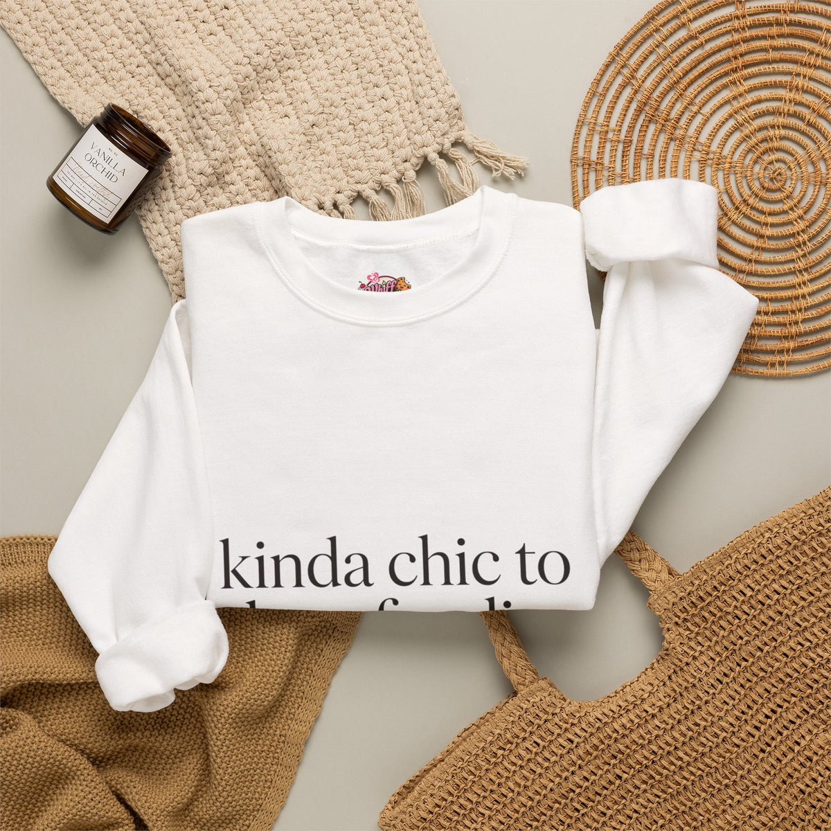 kinda chic to be a foodie Sweatshirt | minimalist foodie style