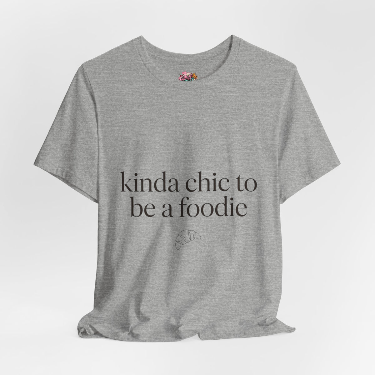 kinda chic to be a foodie Tee | minimalist foodie shirt
