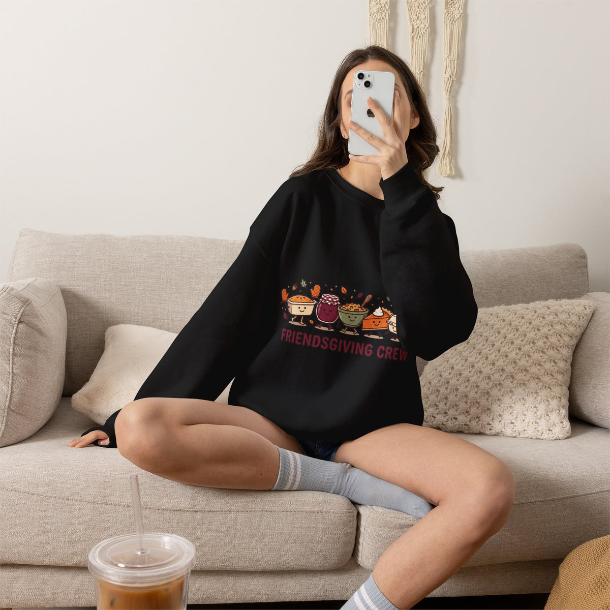 Friendsgiving Crew Crewneck Sweatshirt | Thanksgiving, Fall Harvest