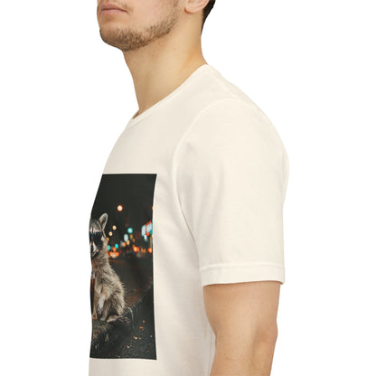 Raccoon with Iced Coffee Tee | Animals & Lattes, Cozy Coffee Animal