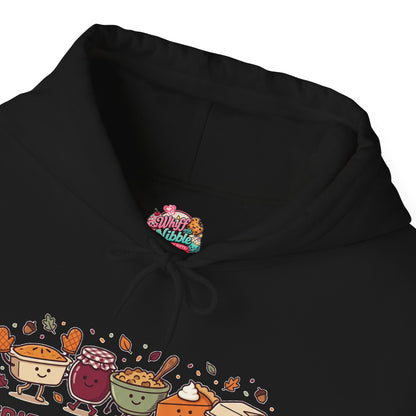 Friendsgiving Crew Hoodie, Thanksgiving Turkey, Fall Foliage, Pumpkin Pie