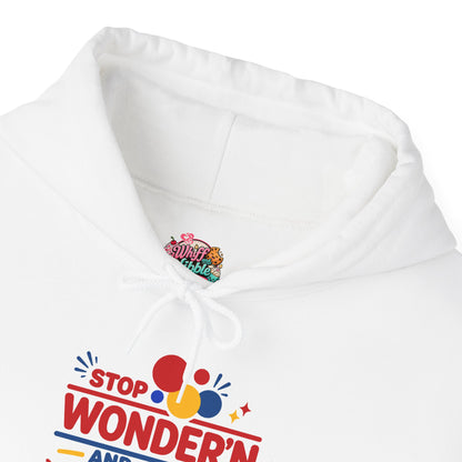 Hoodie — "Stop Wonderin' and Get Ya Bread Up" Motivational Hustle Graphic Hoodie