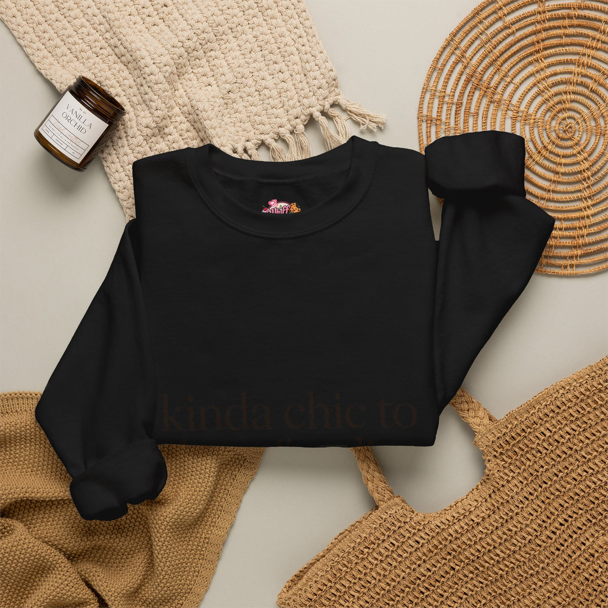 kinda chic to be a foodie Sweatshirt | minimalist foodie style