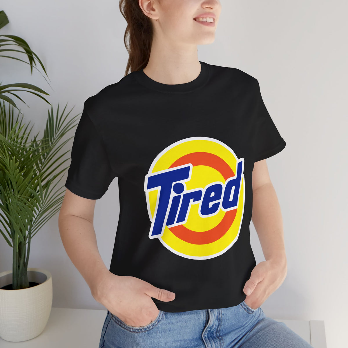 "TIRED"  Funny T-shirt - Nostalgic Laundry Detergent Logo Inspired