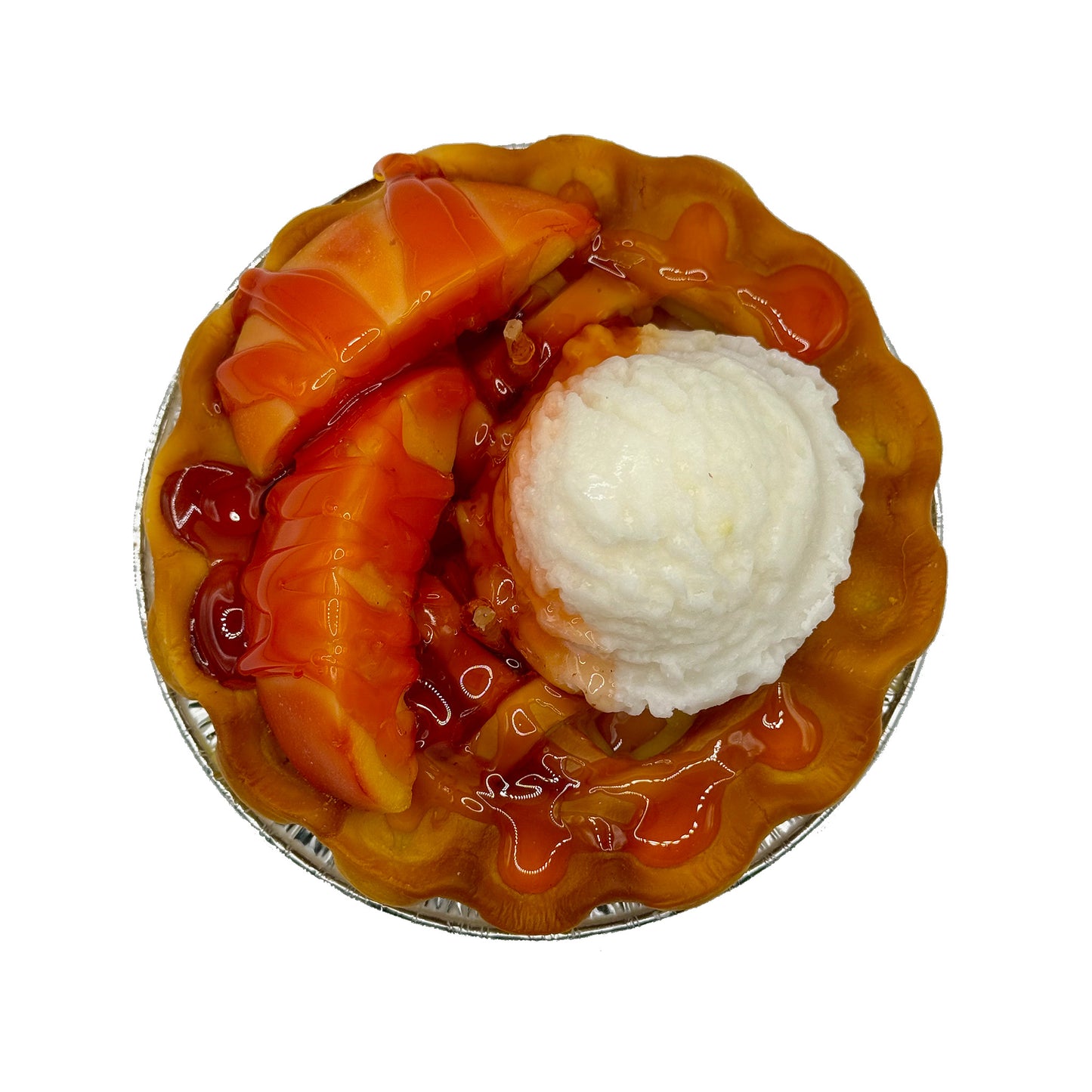 Peach Pie A La Mode Candle 5"
