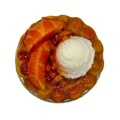Peach Pie A La Mode Candle 5"