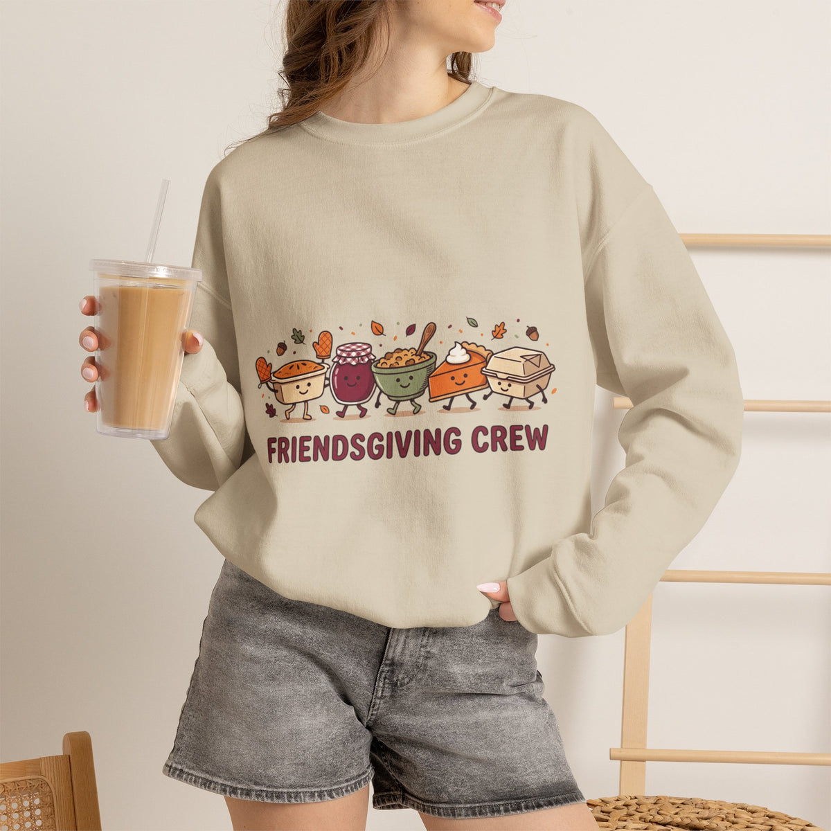 Friendsgiving Crew Crewneck Sweatshirt | Thanksgiving, Fall Harvest