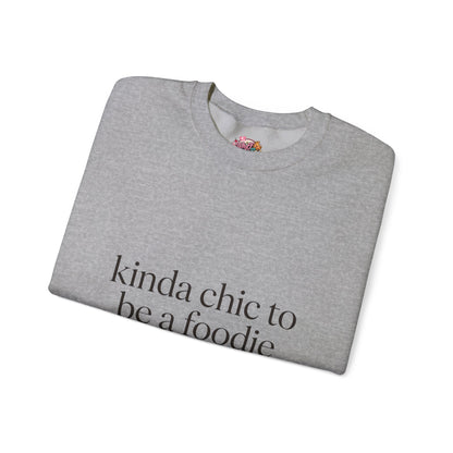 kinda chic to be a foodie Sweatshirt | minimalist foodie style