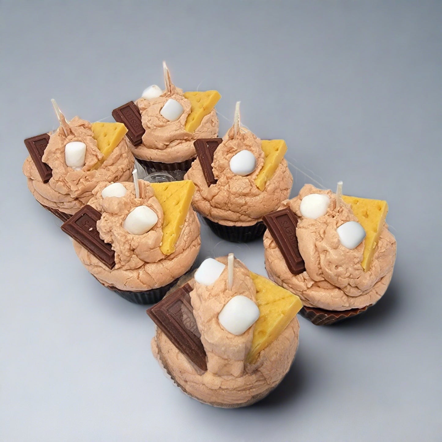 S'mores Cupcake Candle