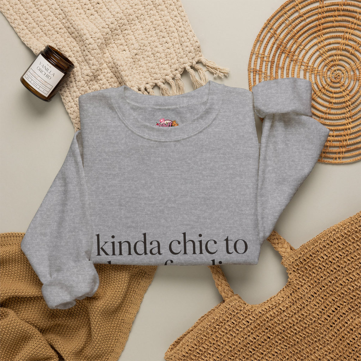 kinda chic to be a foodie Sweatshirt | minimalist foodie style