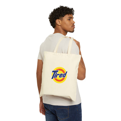 Tote Bag — "Tired" Retro Logo Canvas Tote