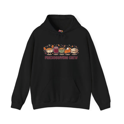 Friendsgiving Crew Hoodie, Thanksgiving Turkey, Fall Foliage, Pumpkin Pie