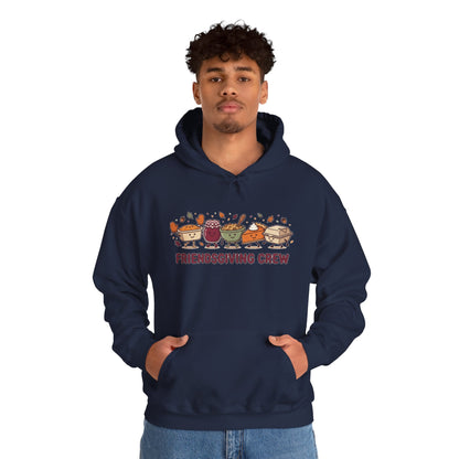 Friendsgiving Crew Hoodie, Thanksgiving Turkey, Fall Foliage, Pumpkin Pie
