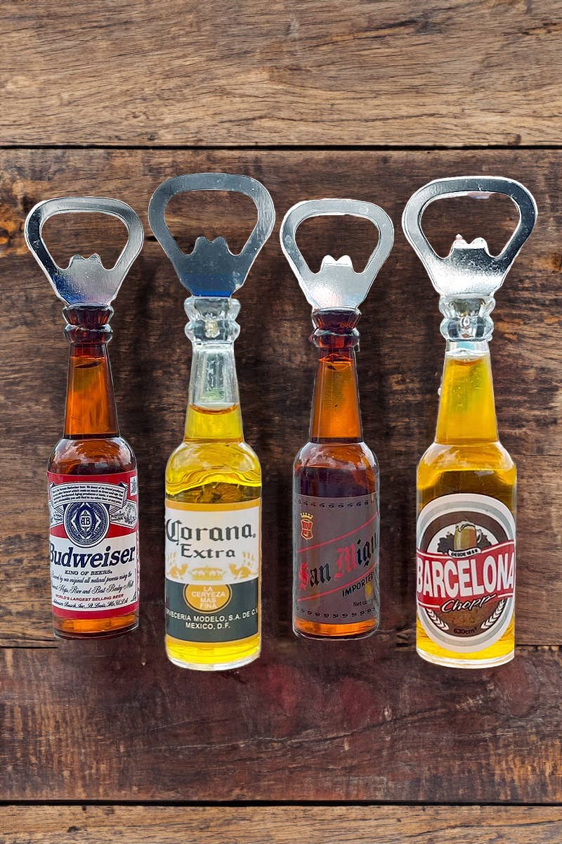 Mini Beer Liquid Filled Magnetic Bottle Opener