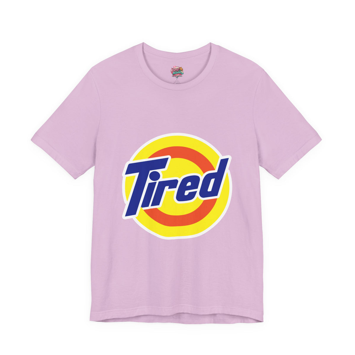 "TIRED"  Funny T-shirt - Nostalgic Laundry Detergent Logo Inspired
