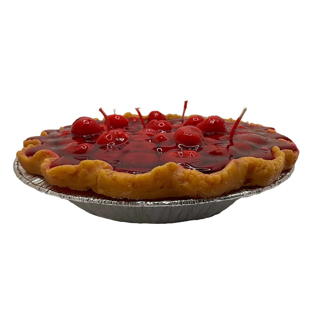 9-Inch 5-Wick Cherry Pie Candle – Realistic Food-Themed Gift & Home Decor
