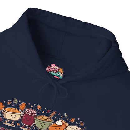 Friendsgiving Crew Hoodie, Thanksgiving Turkey, Fall Foliage, Pumpkin Pie