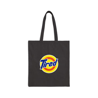 Tote Bag — "Tired" Retro Logo Canvas Tote