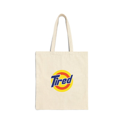 Tote Bag — "Tired" Retro Logo Canvas Tote