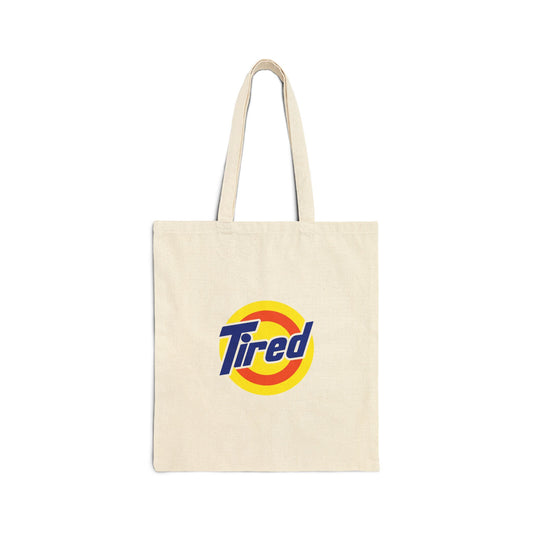 Tote Bag — "Tired" Retro Logo Canvas Tote