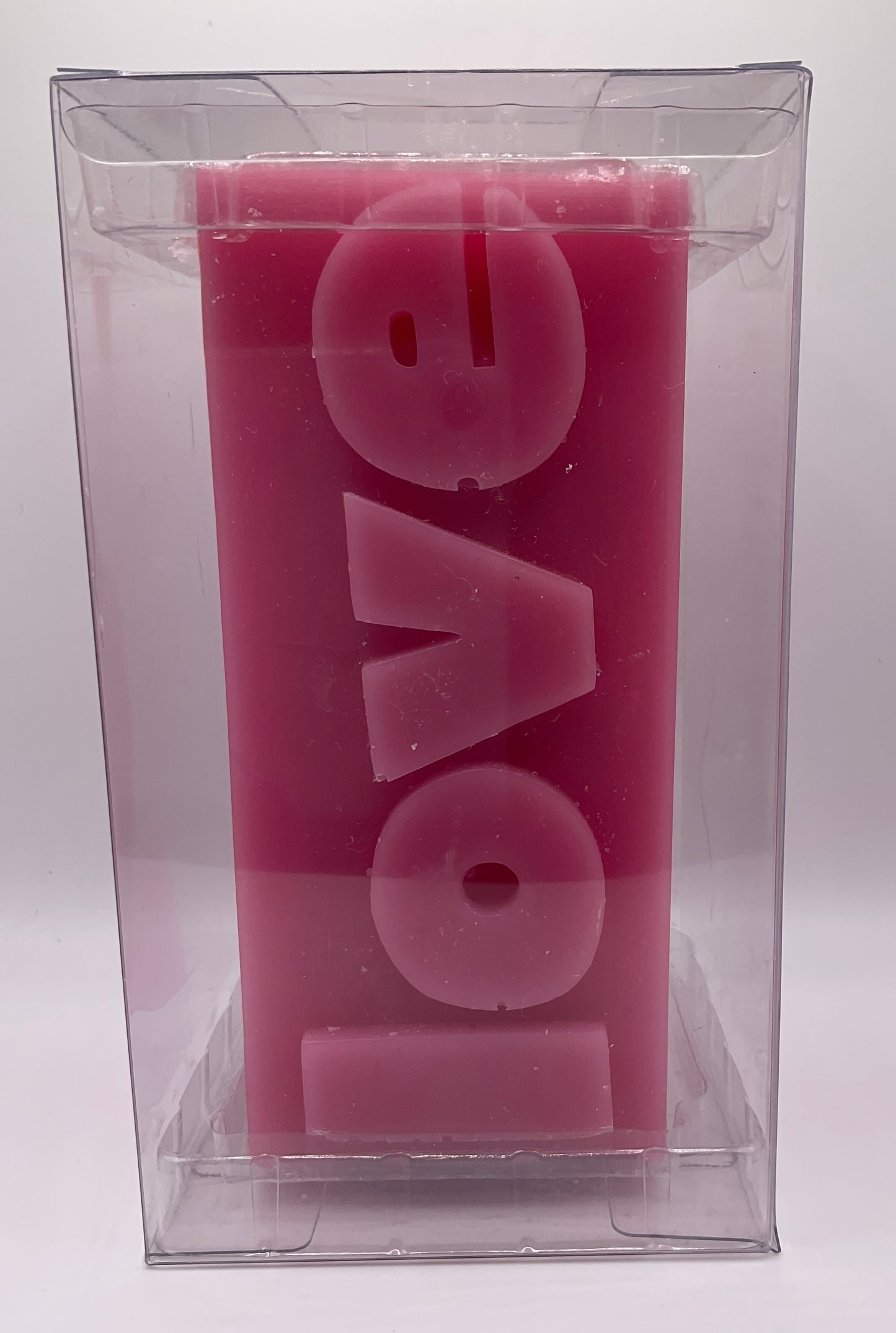 Modern Expressions Pink 3D "Love" Candle – A Self-Care Affirmation in Every Glow