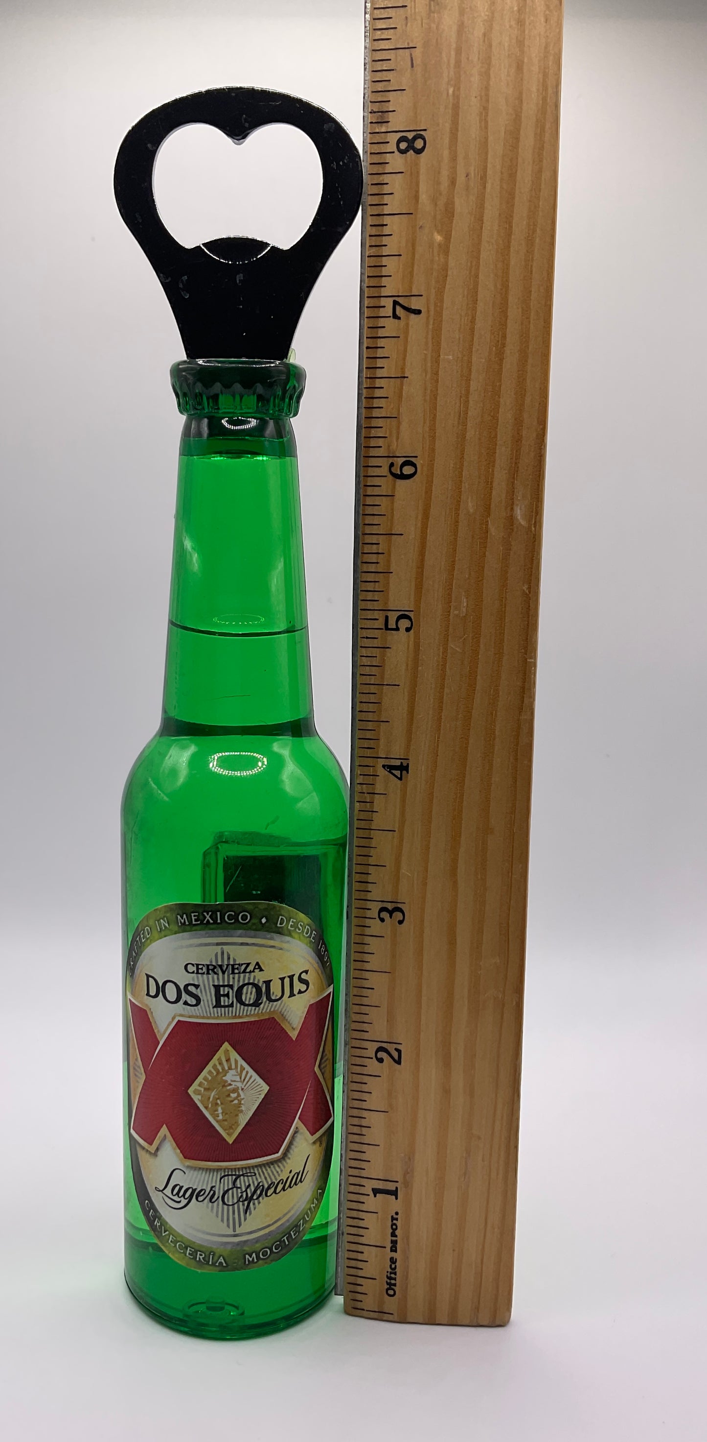 Life-Sized Dos XX Equis Bottle Opener & Fridge Magnet