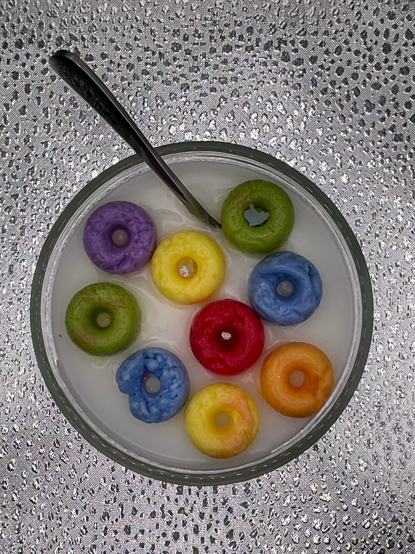 Small Fruity Loops Cereal Candle w/Mini-Spoon!