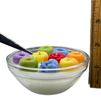 Fruity Loops Cereal Candle w/ Spoon! 7oz