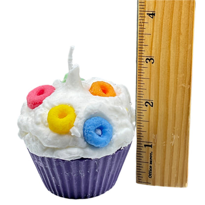 Froot Loops Scented Cupcake Candle