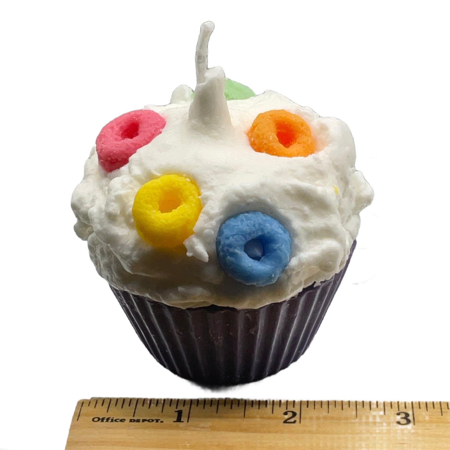 Froot Loops Scented Cupcake Candle