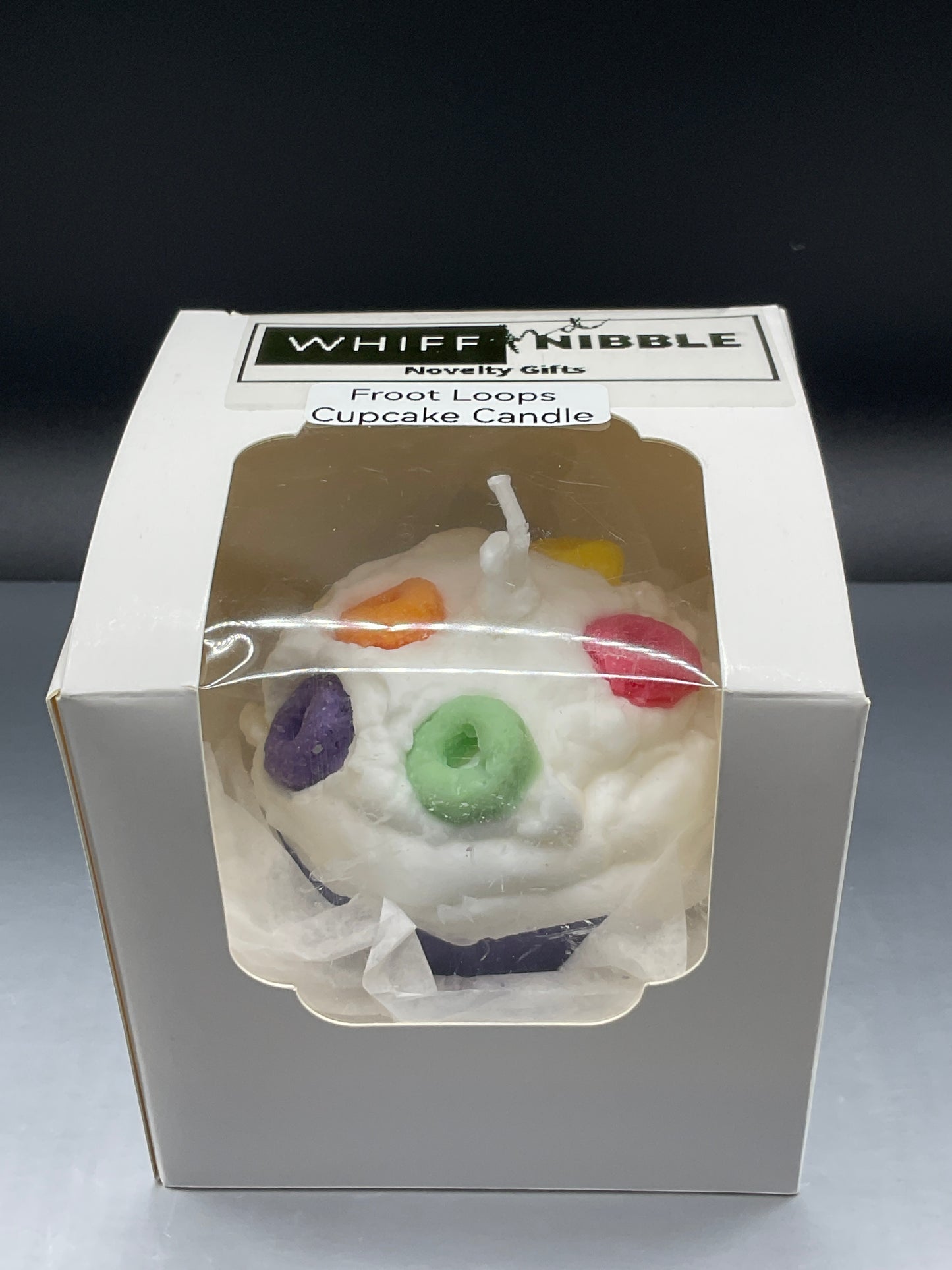 Froot Loops Scented Cupcake Candle - Sweet Cereal Fun in Every Burn...